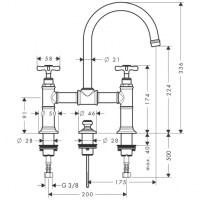 AXOR HANSGROHE MONTREUX LAVABO